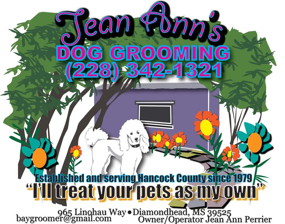 Jean Anns Dog Grooming Diamondhead MS 39525 2283421321